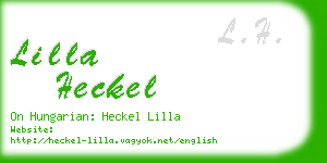 lilla heckel business card